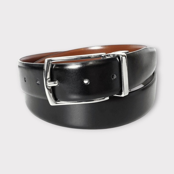 Mens Florsheim Rafael Reversible Belt in Black/Cognac. FL5024-001